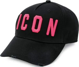 DSQUARED2 Icon Baseball Cap Logo Black Pink