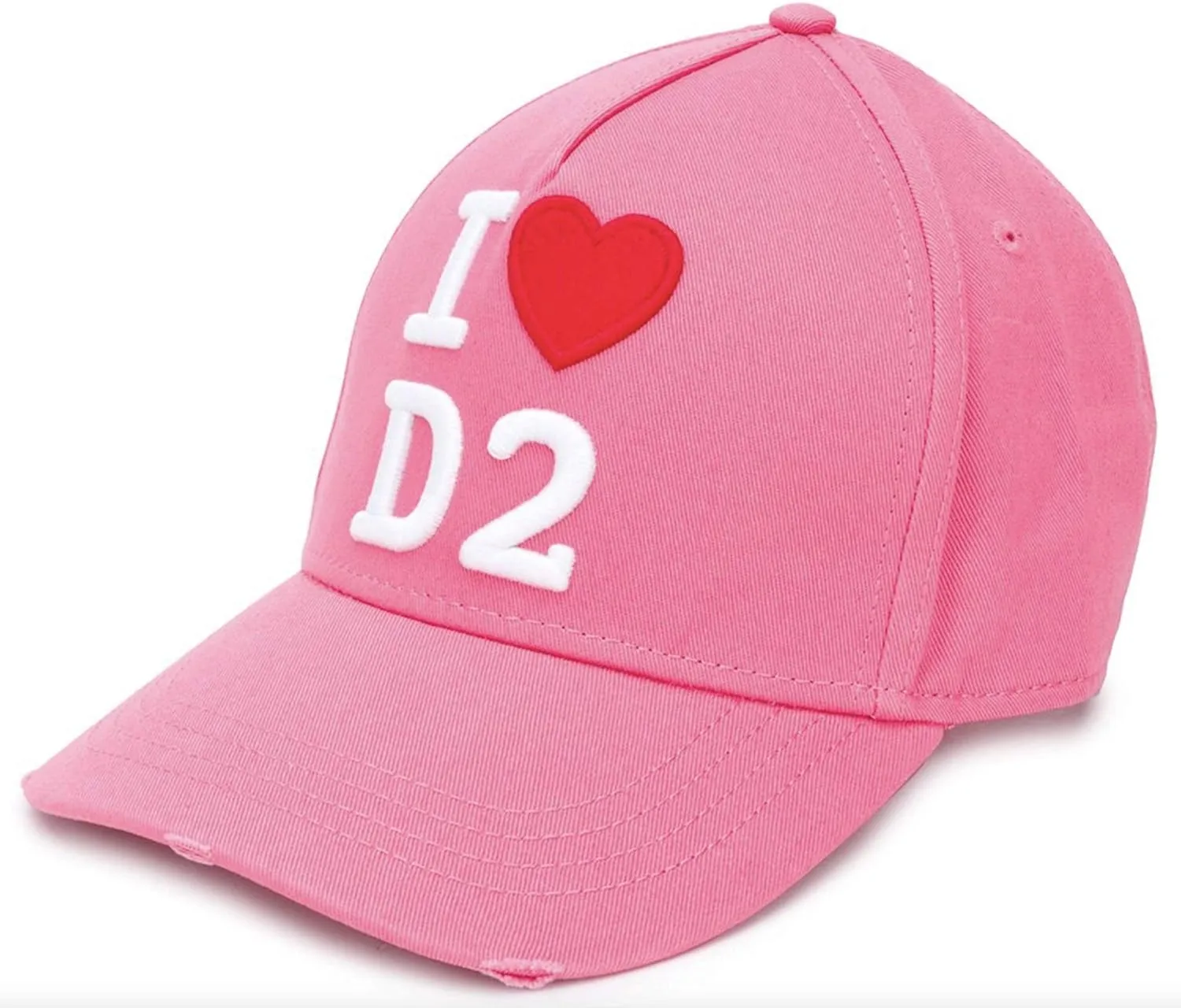 DSQUARED2 Iconic I Love D2 Logo Baseball Cap Cap Baseball Cap Hat, pink