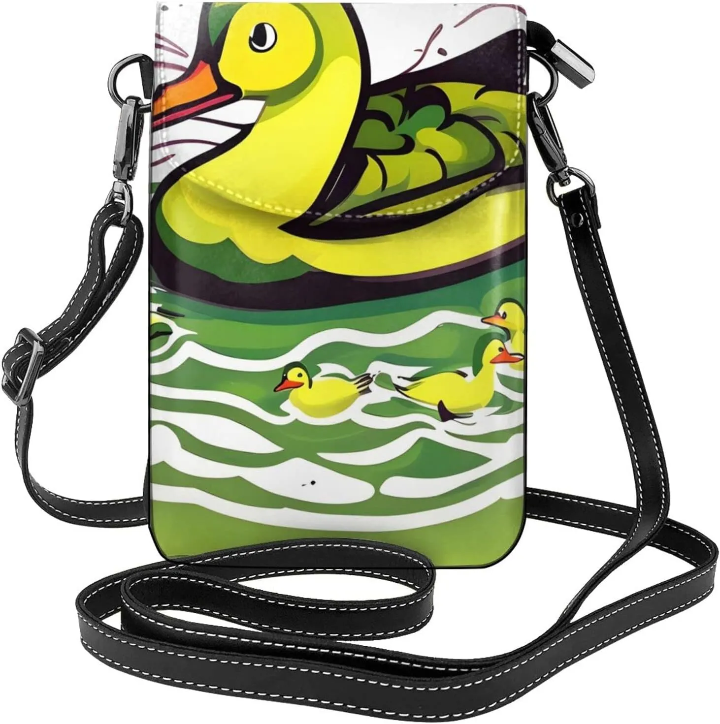 Duck Flock Game Women'S Crossbody Bag, Zipper Phone Wallet, &Cute Purse, Shoulder Bag, Detachable Shoulder Strap
