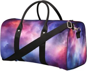 Duffel Bags Nebula Large Tote Bag Night Sky Overnight Travel Bags for Women Men Lightweight Duffel Bag Adjustable Strap Carry On Bag Waterproof Gym Travel Bag