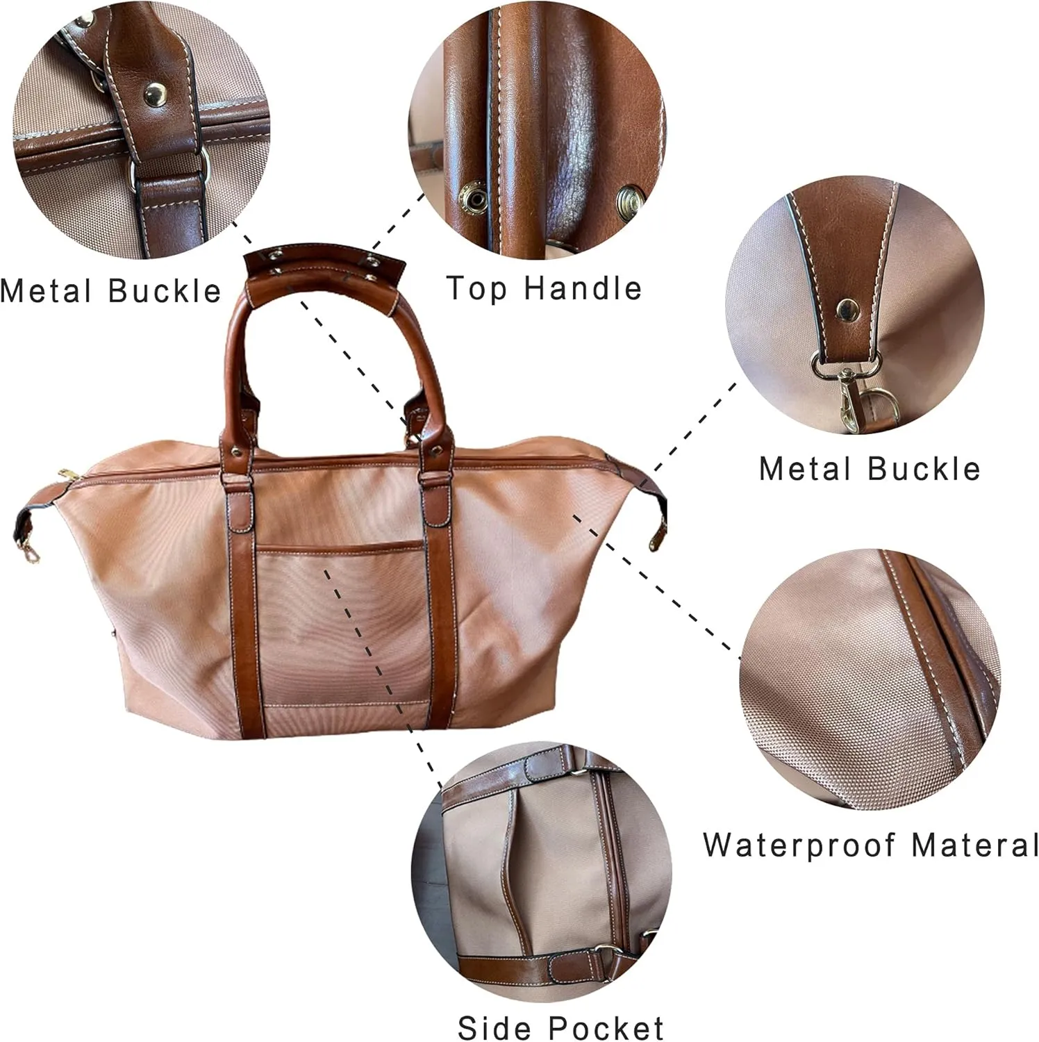 Duffel Weekender Overnight Travel Carry on Bags Checkerboard Sport Gym Tote with Pocket for Women