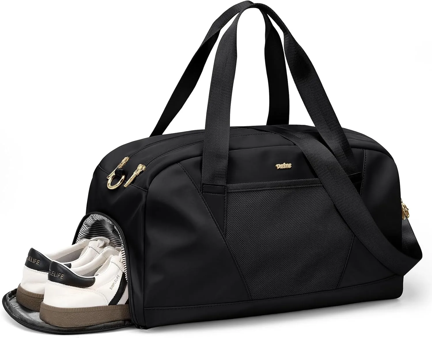 Duffle Bag for Women Men Travel Bags with Shoes Compartment Carry On Weekender Bag Airlines Approved Duffel Bag with Wet Pocket Water Resistant Overnight Sports Workout Dance Bags