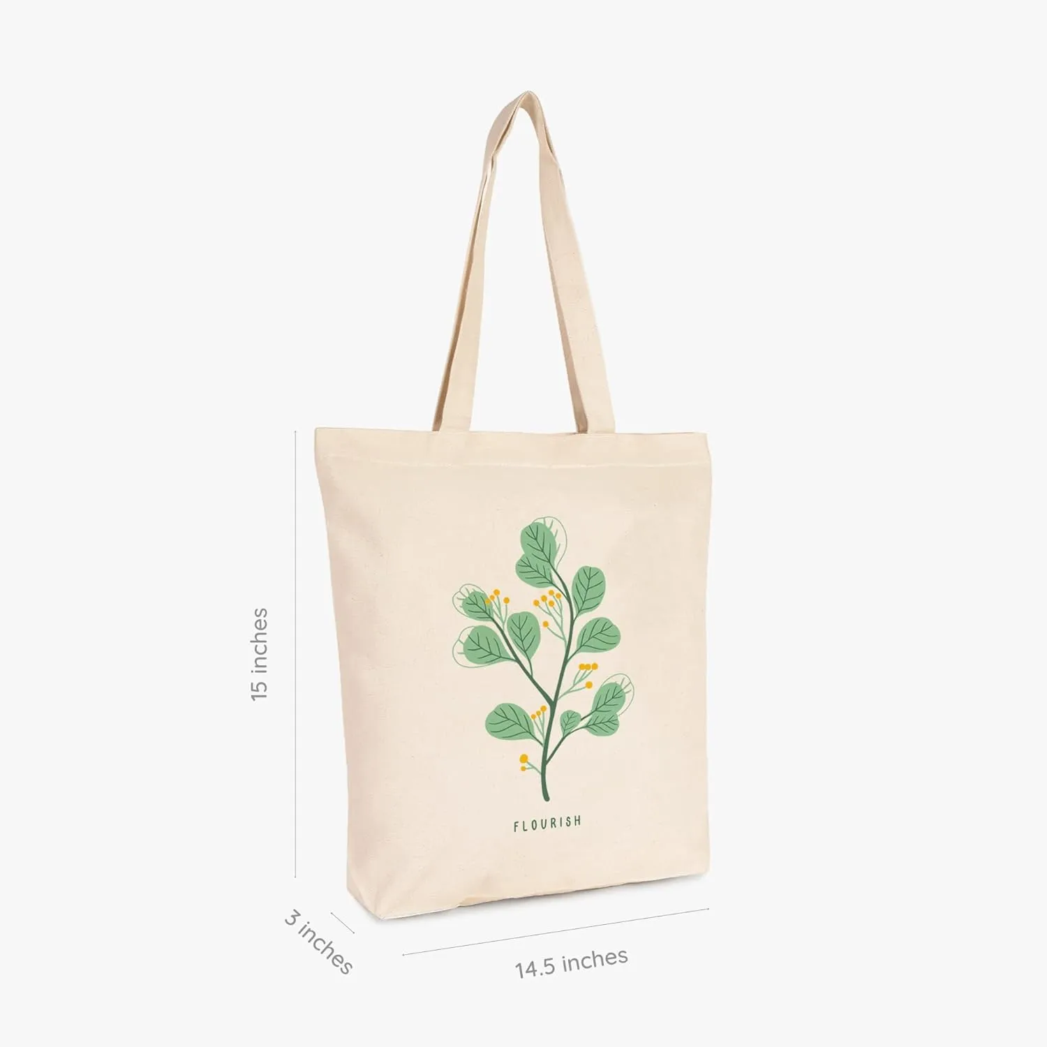 Eco Right Aesthetic Canvas Tote Bag for Women Zippered Closure, Beach, Shopping, Travel, Gifts for womens tote bag