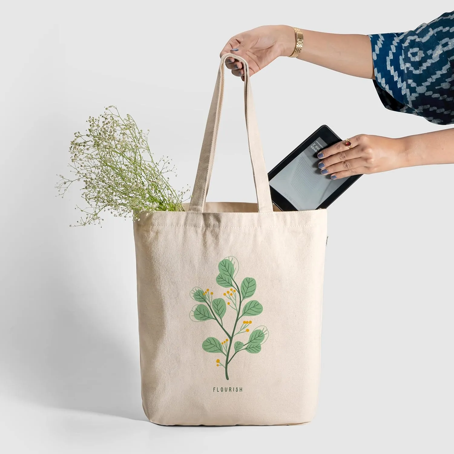 Eco Right Aesthetic Canvas Tote Bag for Women Zippered Closure, Beach, Shopping, Travel, Gifts for womens tote bag