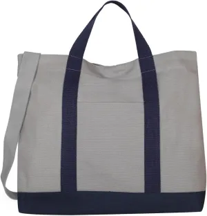Eco Right Extra Large Canvas Tote Bag for Shopping & Work, Beach Bag with Adjustable Crossbody Handles