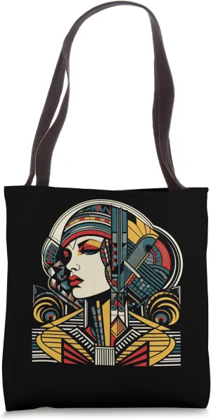 Elegance Redefined: Art Deco-Inspired Geometric Beauty Tote Bag