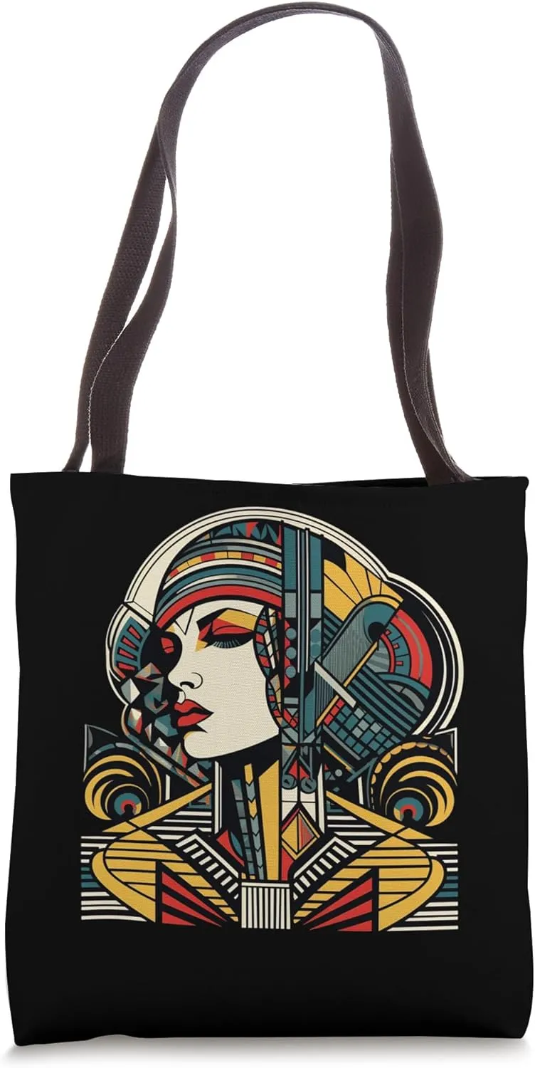 Elegance Redefined: Art Deco-Inspired Geometric Beauty Tote Bag