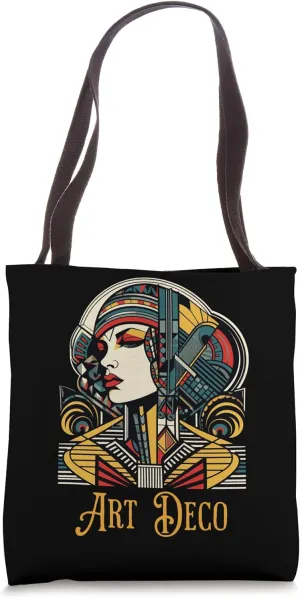 Elegance Redefined: Art Deco-Inspired Geometric Beauty Tote Bag