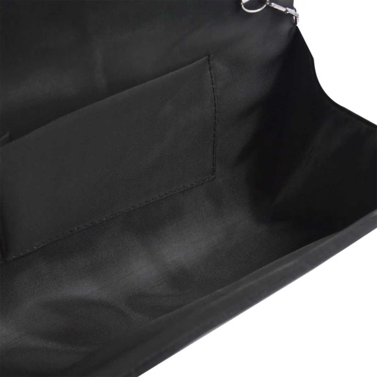 Elegant Classic Solid Satin Pleated Satin Flap Clutch Evening Bag Handbag