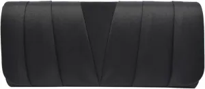 Elegant Classic Solid Satin Pleated Satin Flap Clutch Evening Bag Handbag