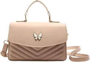 Elegant Top Handle Leather Handbags Mini Purses Totes Satchel Shoulder Bag Bow Crossbody Bags for Women 2025