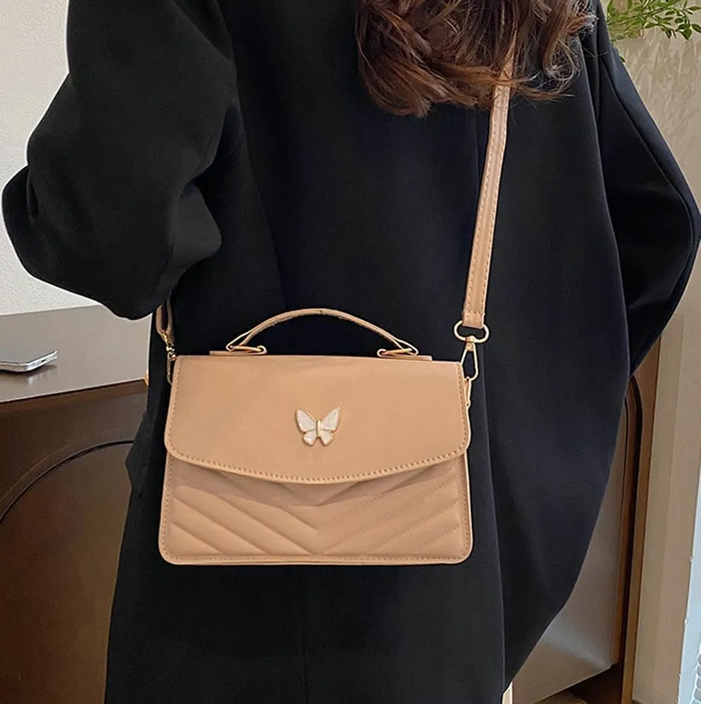 Elegant Top Handle Leather Handbags Mini Purses Totes Satchel Shoulder Bag Bow Crossbody Bags for Women 2025