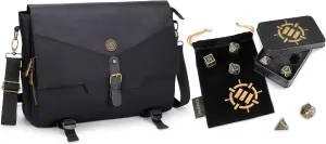 ENHANCE Tabletop RPG Player's Essentials DnD Bag   Metal Dice Set - Bundle