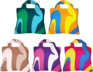 Envirosax Reusable Bag Polyester Shopping Grocery Tote Bags Set of 5 Earth Designs Water Resistant