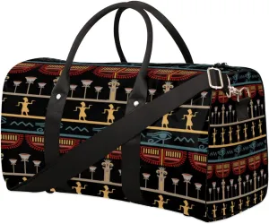 Ethnic Palace Travel Duffle Bag Waterproof Foldable Weekender Bags for Women and Men Durable Carry on Overnight Bag with Shoulder Strap Lightweight Sports Gym Tote Bag