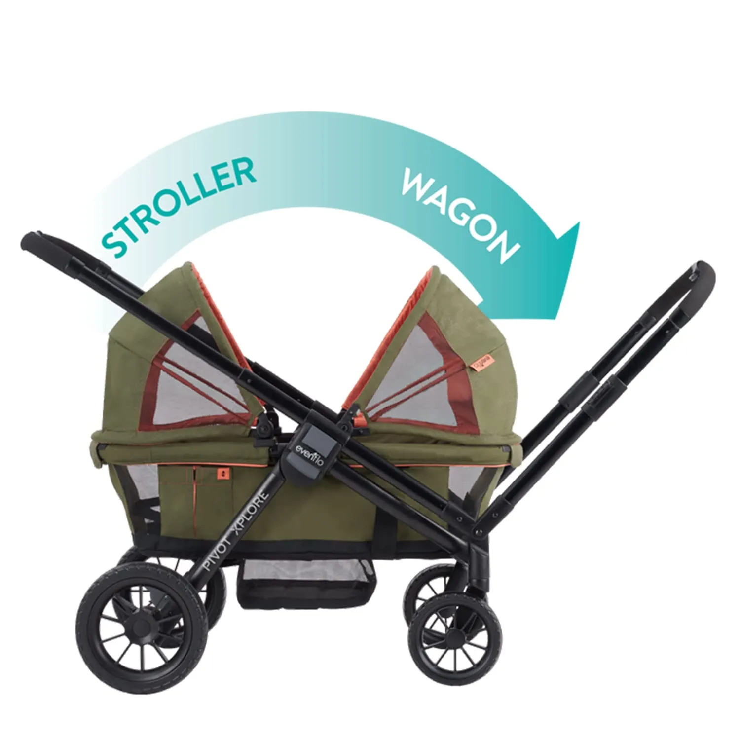 Evenflo Pivot Xplore All-Terrain Stroller Wagon (Ranger Green)