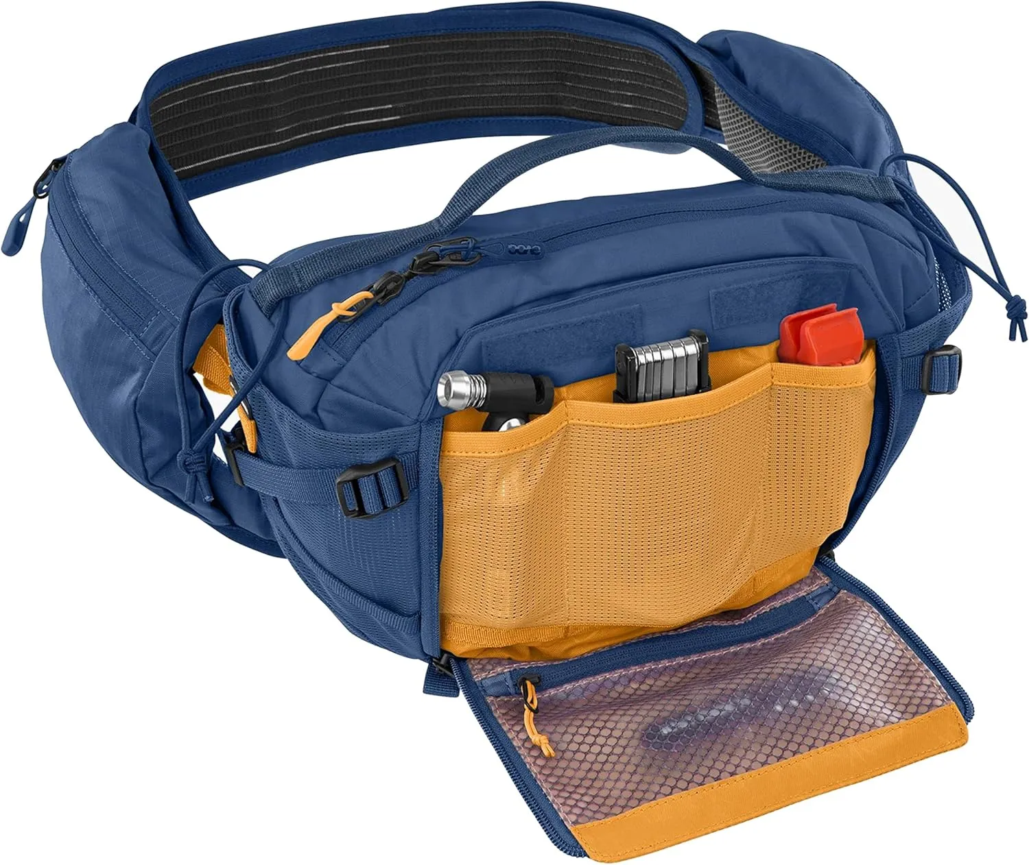 Evoc Hip Pack Pro   1.5L Bladder, Hydration Bag, Volume: 3L, Bladder: Included (1.5L), Denim