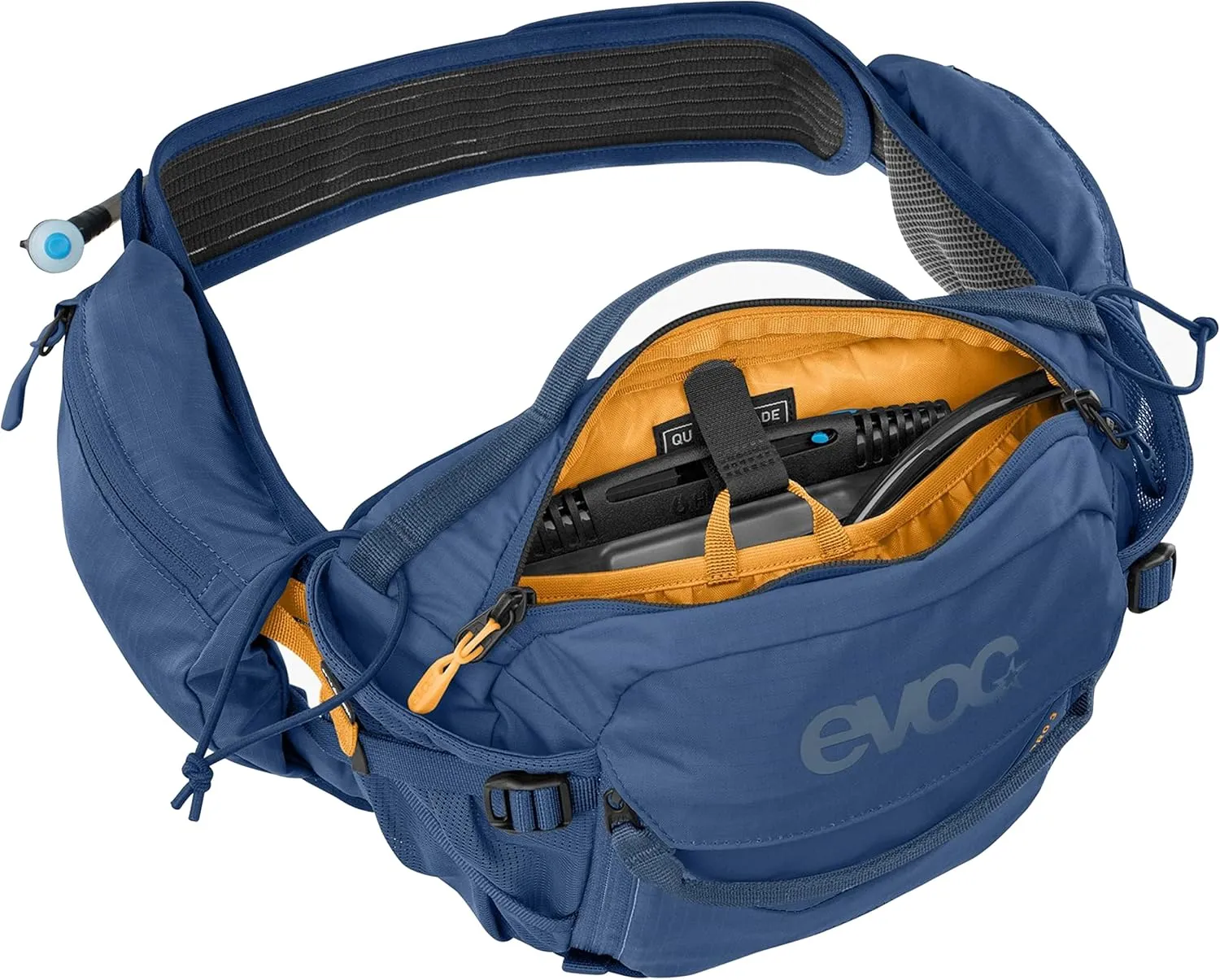 Evoc Hip Pack Pro   1.5L Bladder, Hydration Bag, Volume: 3L, Bladder: Included (1.5L), Denim