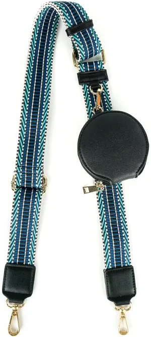 EVVE Wide Replacement Straps for Handbags with Coin Purse - For Over Shoulder Crossbody Bag, Guitar Style, Adjustable Length