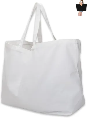Extra Large Canvas Tote Bag - Big Largest Reusable Grocery