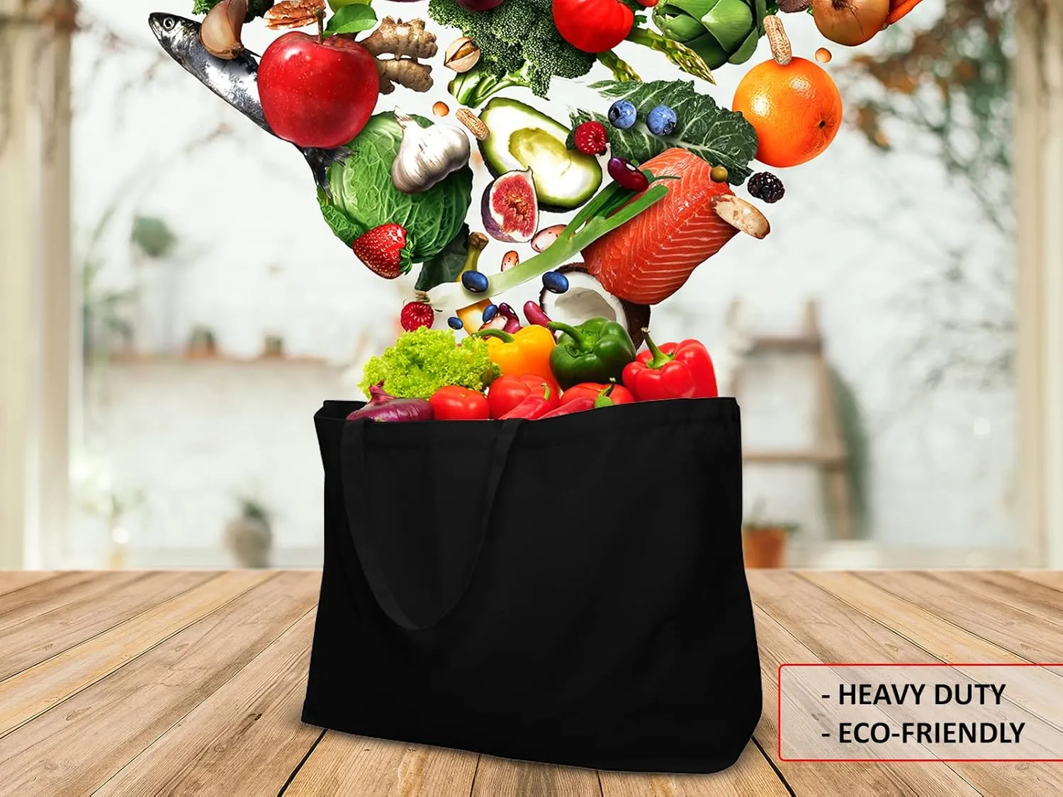 Extra Large Canvas Tote Bag - Big Largest Reusable Grocery