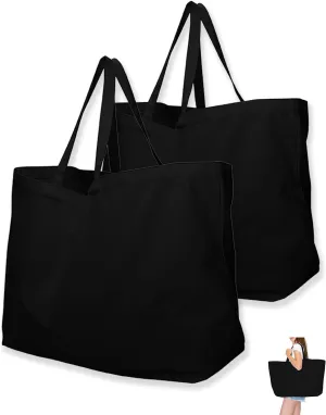 Extra Large Canvas Tote Bag - Big Largest Reusable Grocery