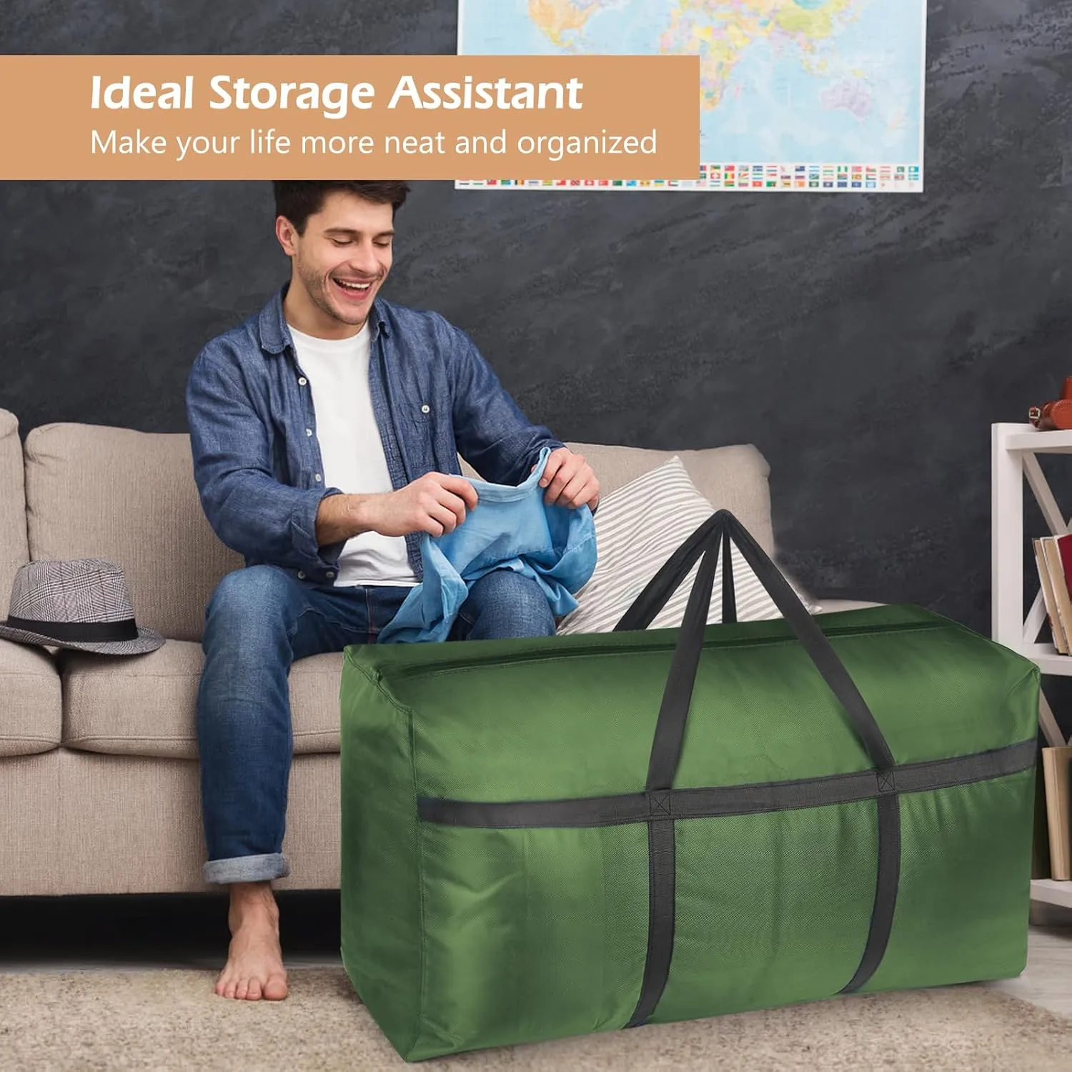 Extra Large Duffle Bag,120L Big Foldable Duffle Bag for Travel