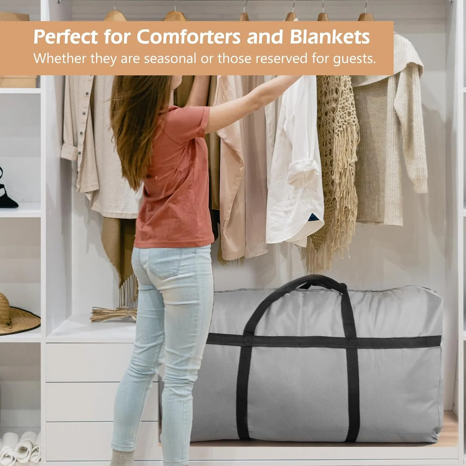 Extra Large Duffle Bag,120L Big Foldable Duffle Bag for Travel