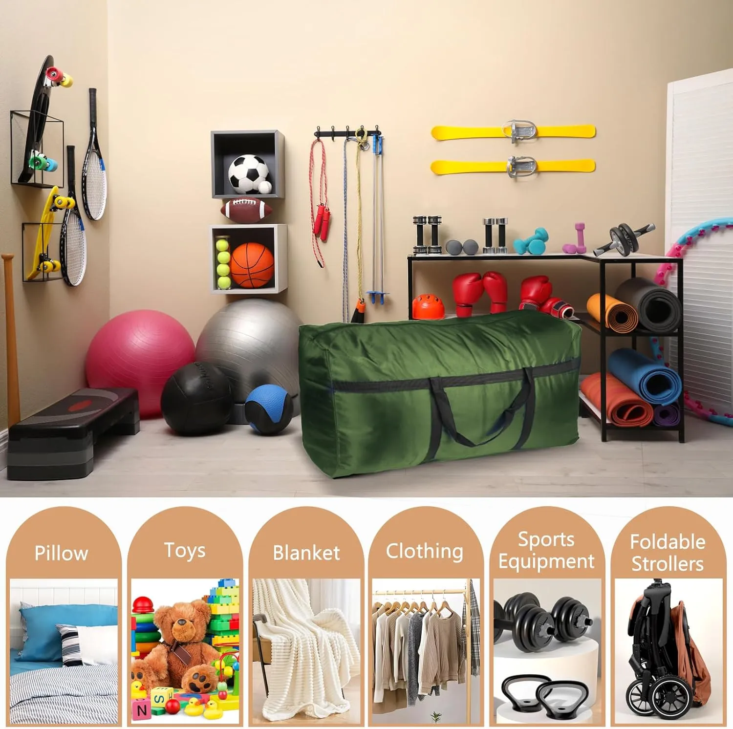 Extra Large Duffle Bag,120L Big Foldable Duffle Bag for Travel