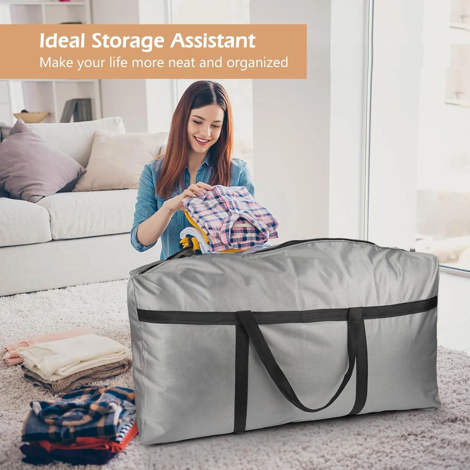 Extra Large Duffle Bag,120L Big Foldable Duffle Bag for Travel