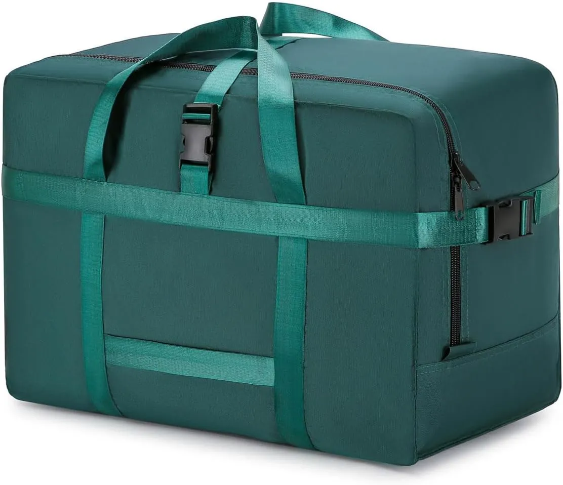 Extra Large Storage Bags Duffle Bags Tote for Moving, Storage, Camping and Travel (Green, 75L)