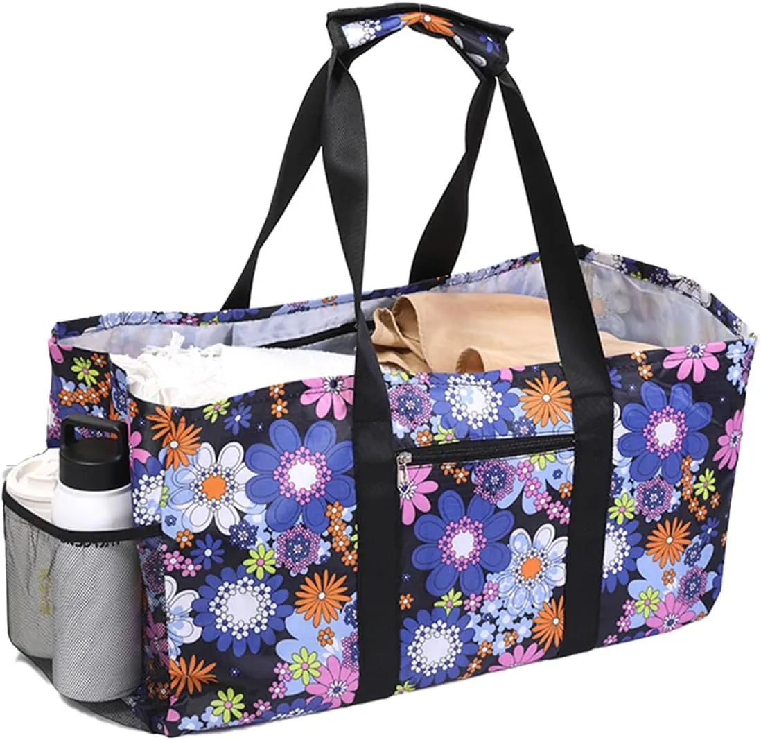 Extra Large Utility Tote - Reusable Shopping Bags, Waterproof Beach Bag, Foldable Storage