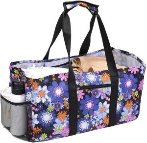 Extra Large Utility Tote - Reusable Shopping Bags, Waterproof Beach Bag, Foldable Storage