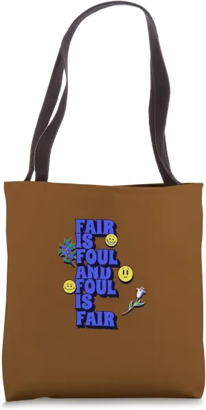 Fair Foul Macbeth Shakespeare Quotation Tragedy Play Tote Bag