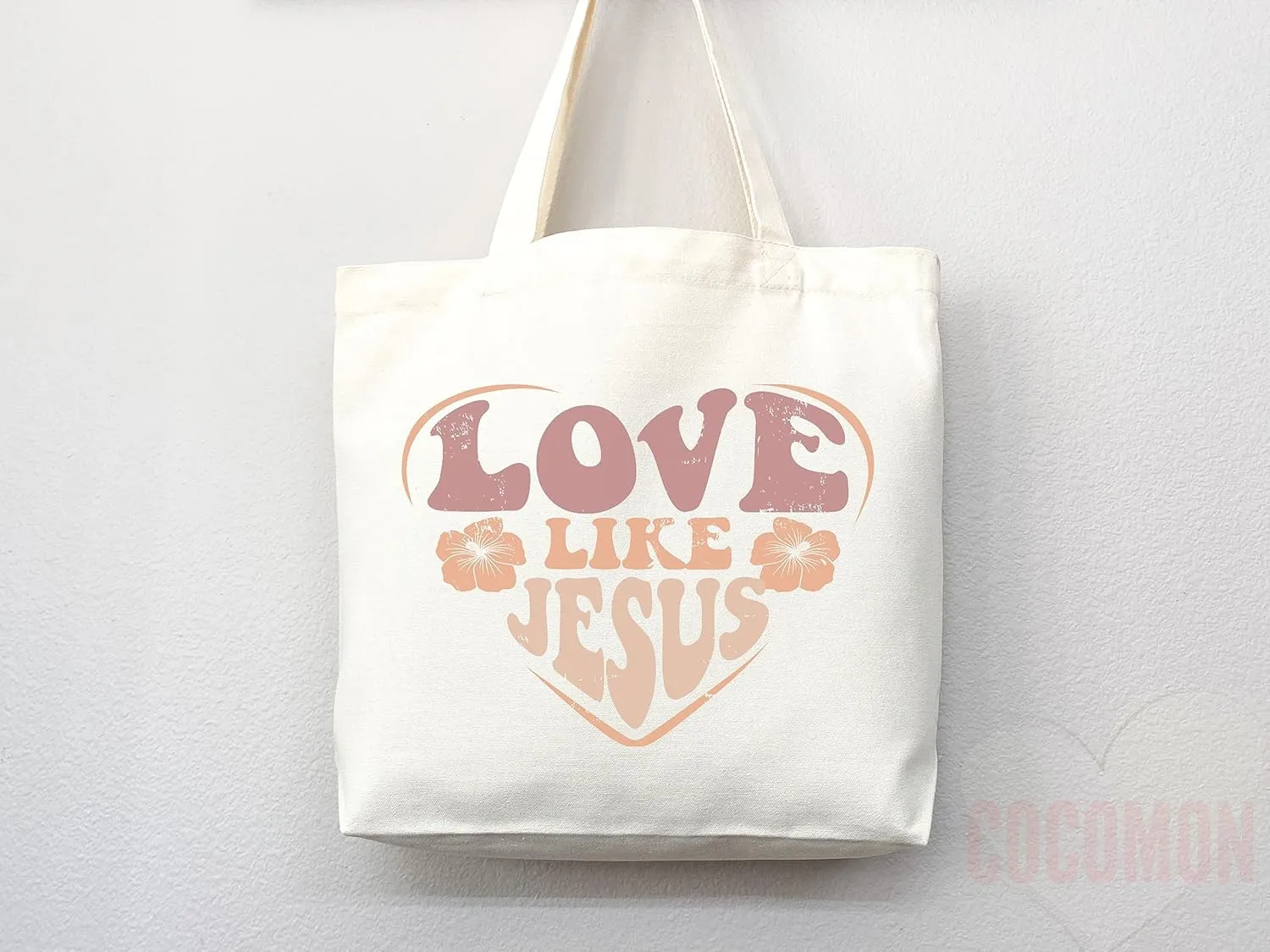 Faithful Christian Eco-Friendly Canvas Tote Bags - Inspirational Religious Totes, Bible Verses, Cross Designs, Church Gifts, Reusable Shopping Bags, Sustainable Carry-All (Tote Bag Only)