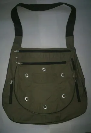 Falconry Arab Bag, Hunting Large Bag 18inches Long, New Green Canvas