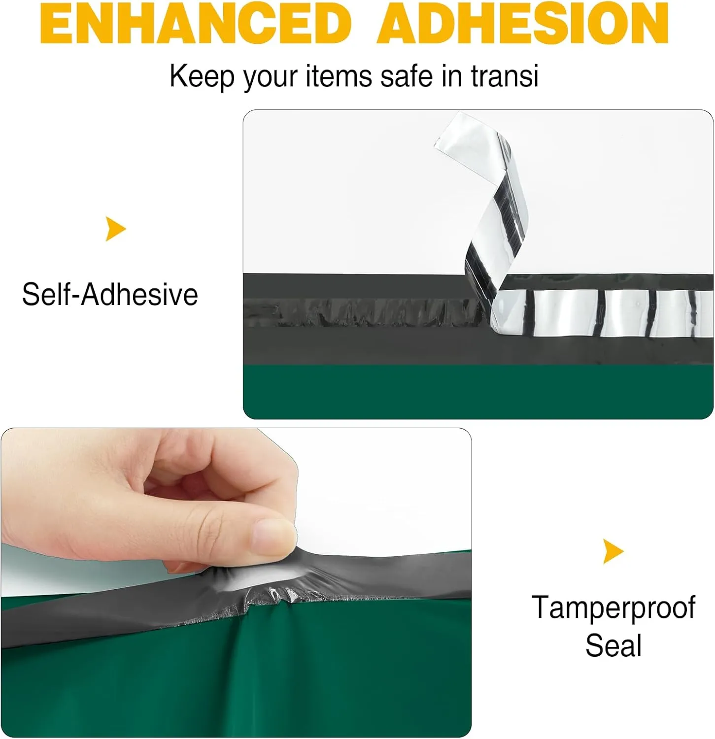 Famagic Poly Mailers 14.5x19 Inch 100pcs Shipping Bags Ultramarine Green Shipping Envelopes Self Seal Mailers Bags Waterproof and Tear-Proof Packaging Bags