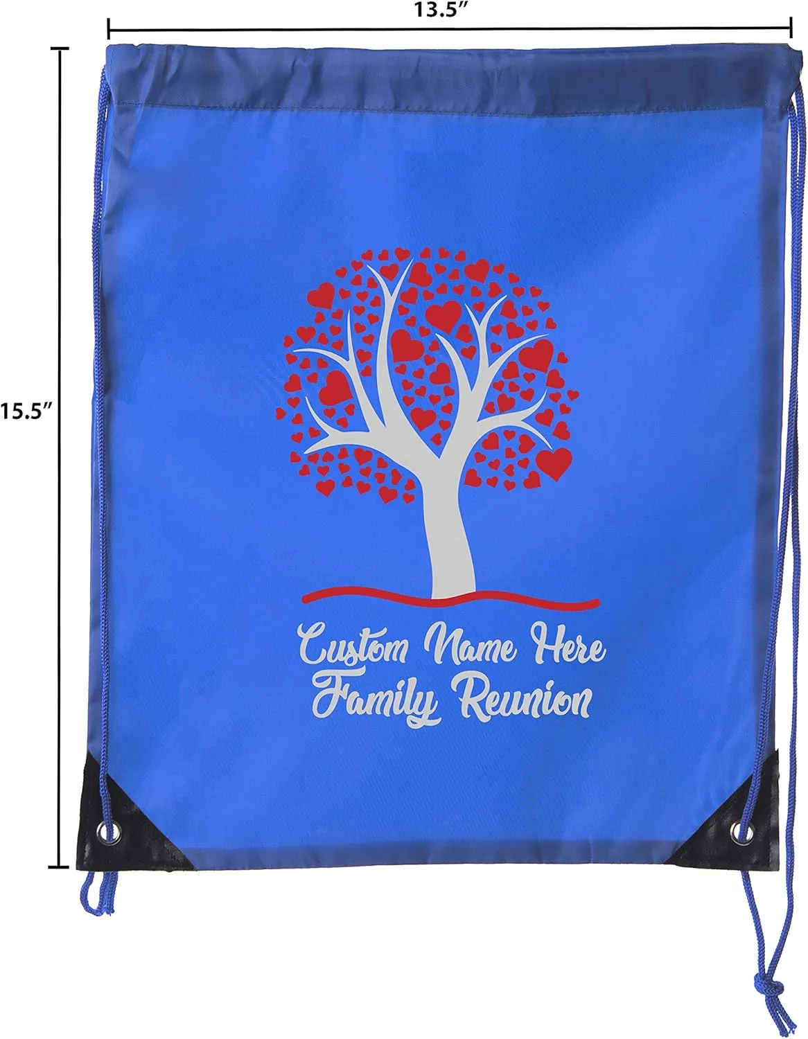 Family Tree with Hearts with Custom Name- Family Reunion Party Favor Bags