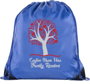 Family Tree with Hearts with Custom Name- Family Reunion Party Favor Bags