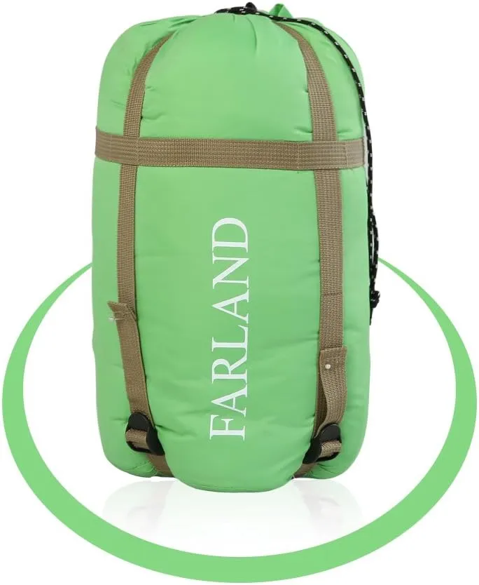 FARLAND Sleeping Bags 30℉ for Adults Teens Kids with Compression Sack Portable and Lightweight for 3-4 Season Camping, Hiking,Waterproof, Backpacking and Outdoors