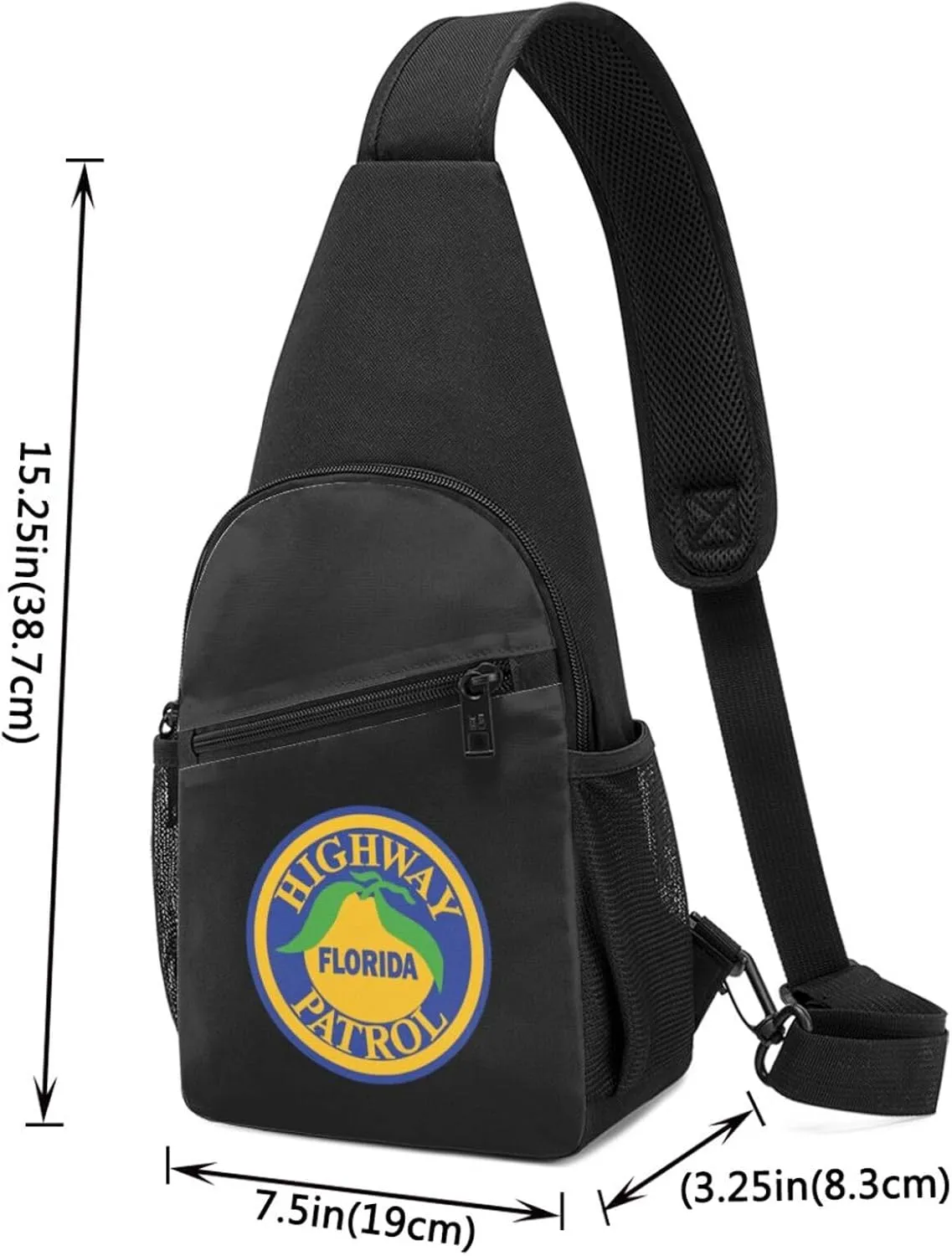 Fashion One-Shoulder Bag Florida Highway Patrol Anti-Theft Crossbody Shoulder Chest Bag