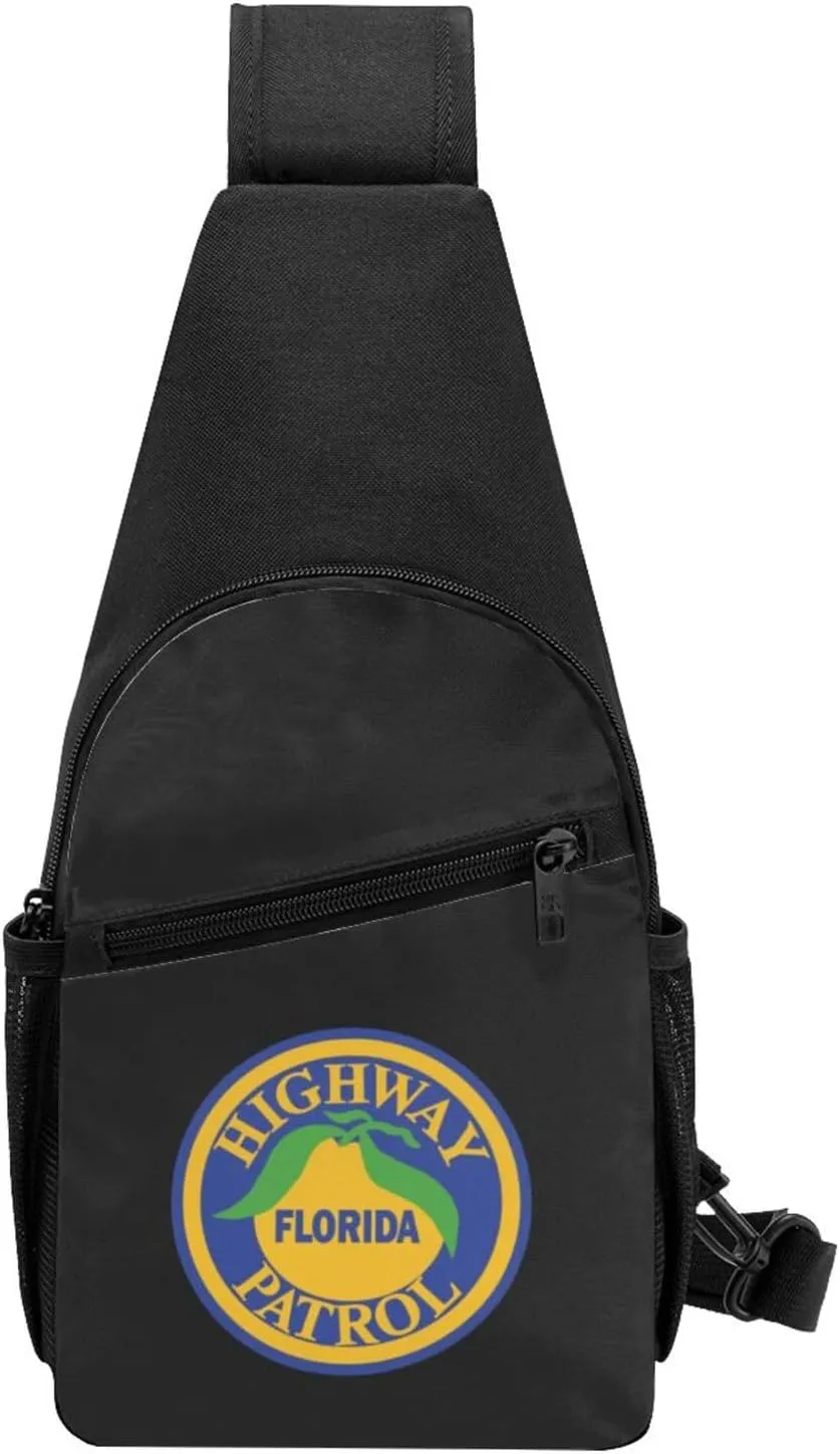 Fashion One-Shoulder Bag Florida Highway Patrol Anti-Theft Crossbody Shoulder Chest Bag