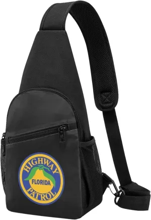 Fashion One-Shoulder Bag Florida Highway Patrol Anti-Theft Crossbody Shoulder Chest Bag
