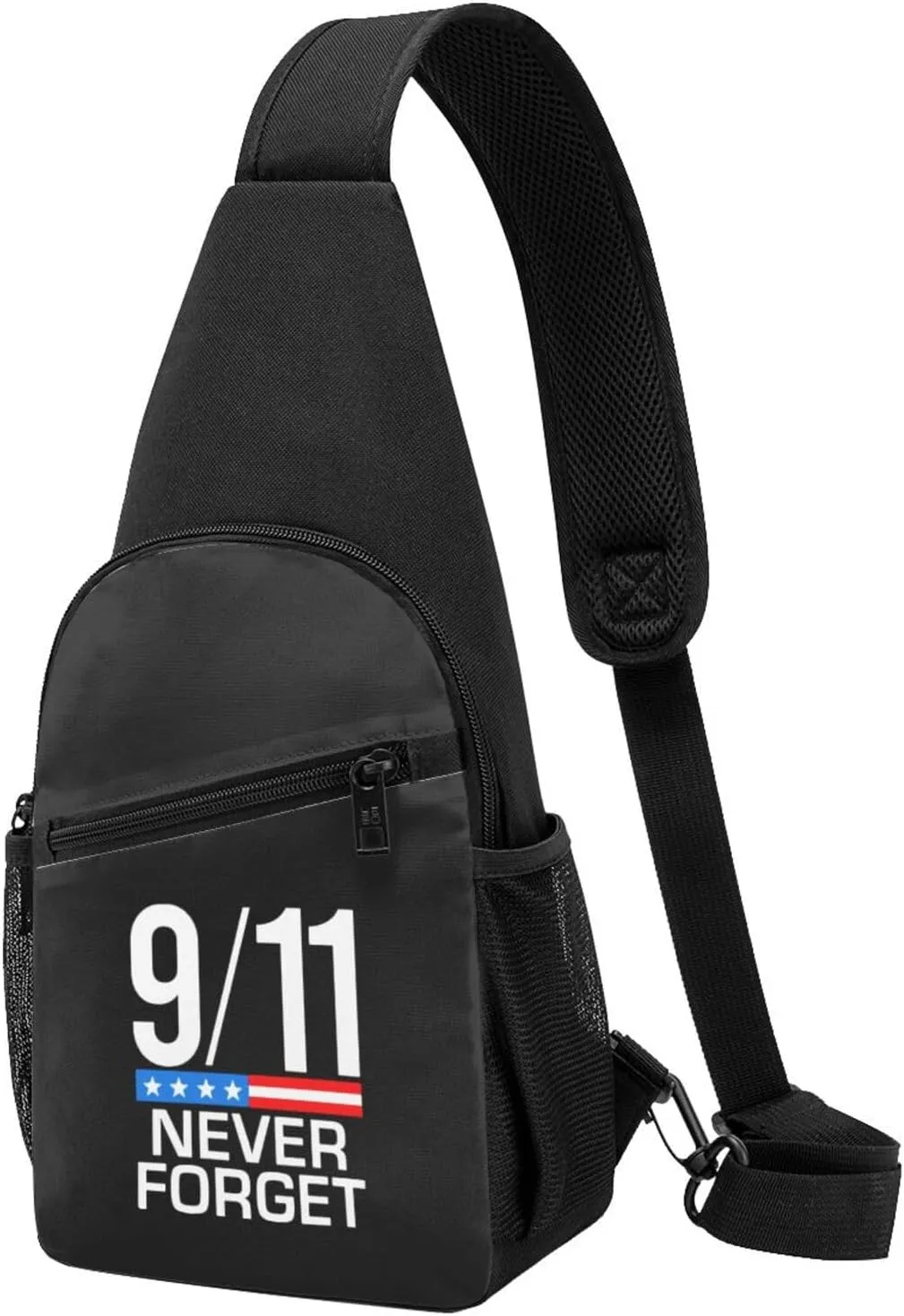 Fashion One-Shoulder Bag Remember 911 Never Forget Anti-Theft Crossbody Shoulder Chest Bag