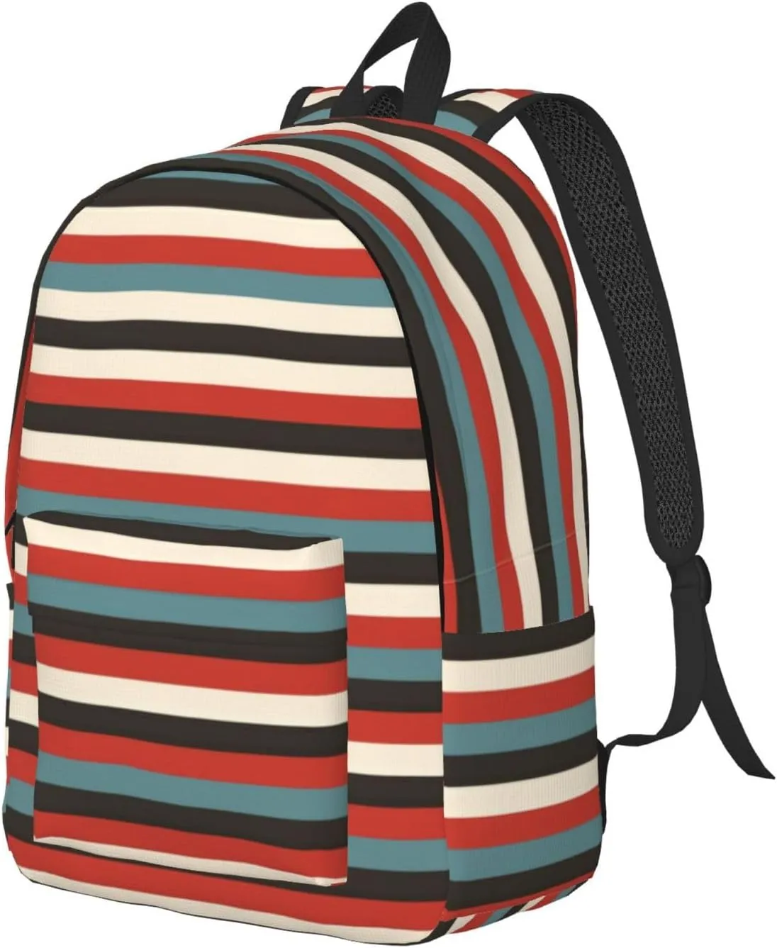 Fashion Striped print Duffel Bag, Lightweight Duffel Bag, Casual Backpack, 17.7 x 6.3 x 12.2 inches