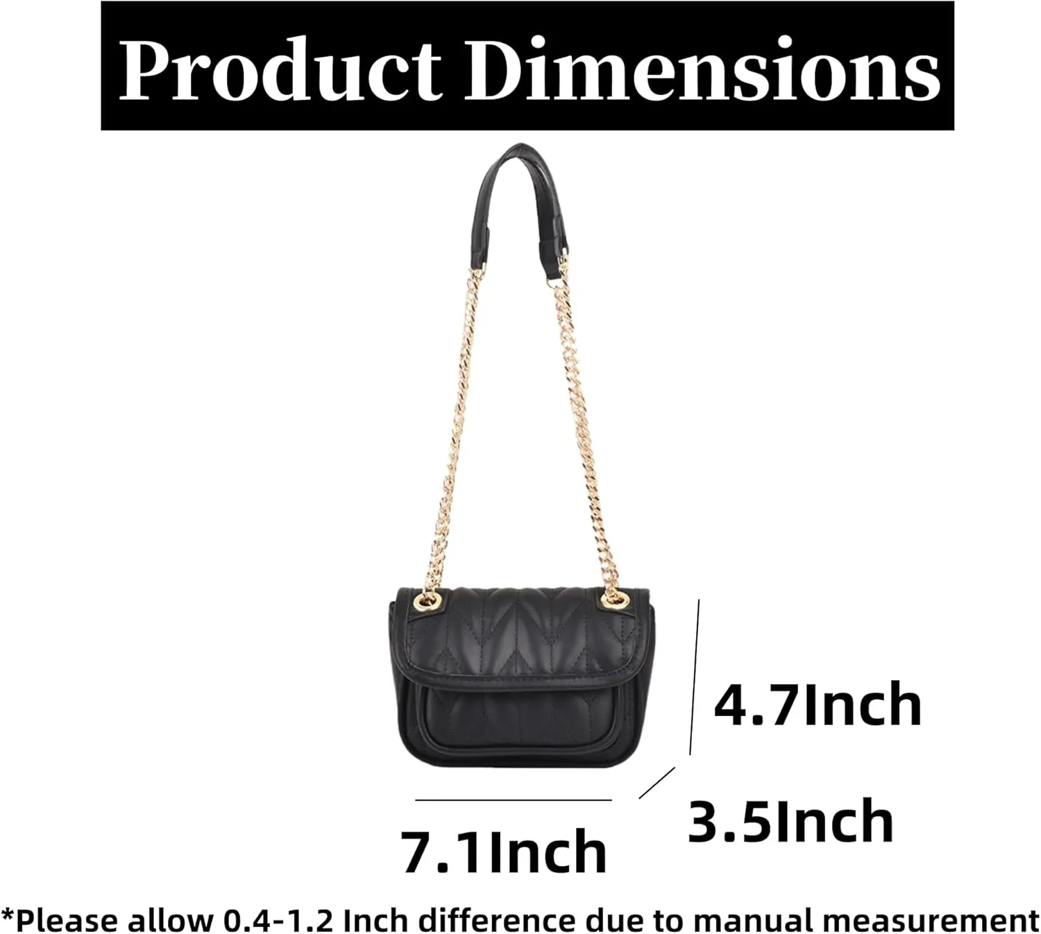 Fashionable Quilted Chain Shoulder Bag - Candy Color Women's Crossbody Purse with Dual Pockets & Magnetic Closure