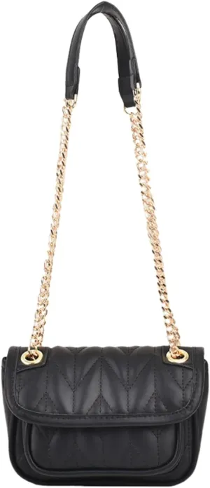 Fashionable Quilted Chain Shoulder Bag - Candy Color Women's Crossbody Purse with Dual Pockets & Magnetic Closure