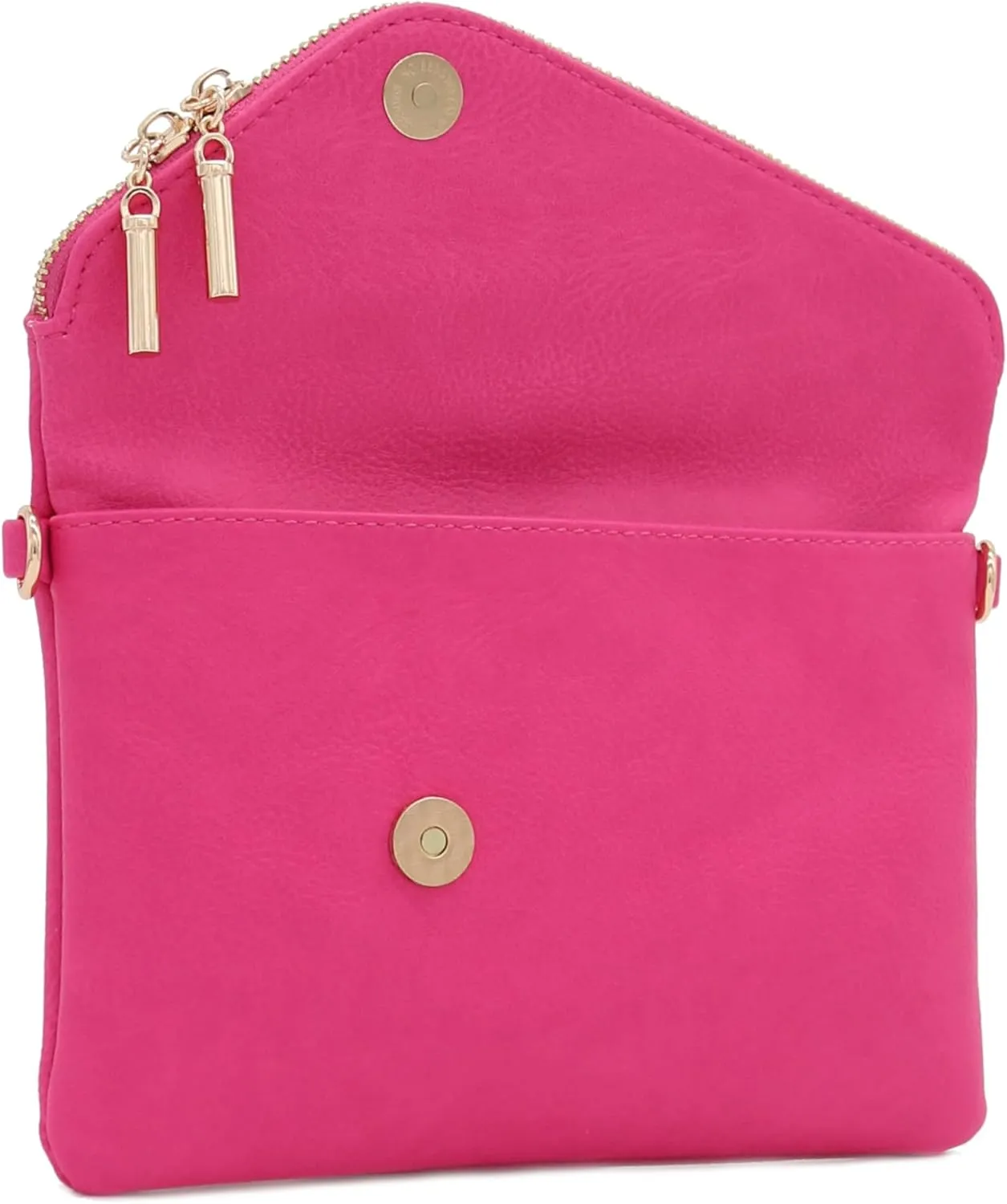 FashionPuzzle Envelope Wristlet Clutch Crossbody Bag with Chain Strap