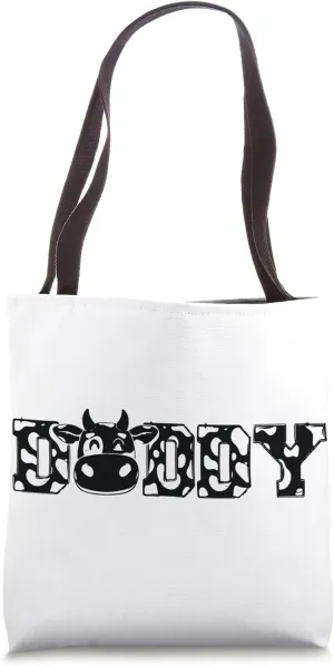 father Cow reproduce Cowboy Animal Pattern Farmer Father Tote Bag
