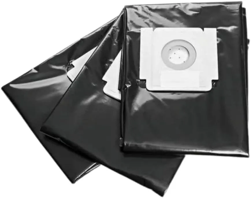 Fein High-Capacity HEPA Filter Bag - Tear-Resistant Material, 0.3 Micron Filtration for Ultra-Fine Dust Control in Turbo II Dust Extractors, 5-Pack - 31345130010